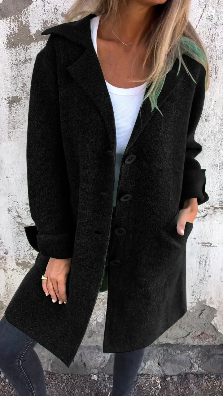 Isabella - Manteau long décontracté avec revers