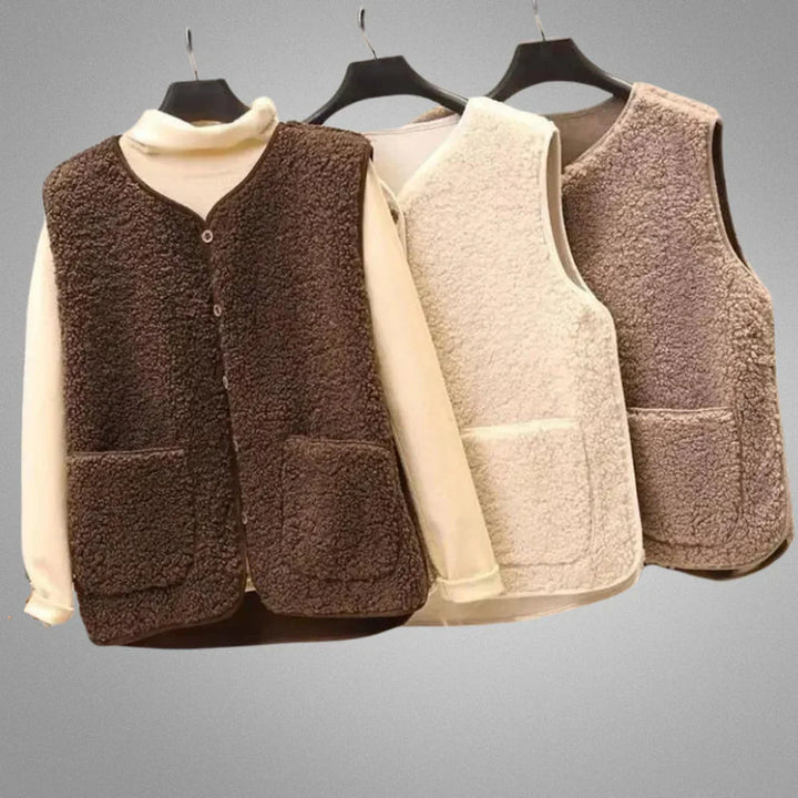 Gilet en laine d'agneau Portofina