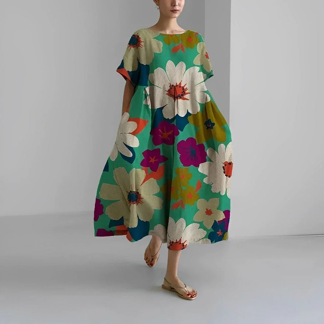 Amelia - Robe bohème avec fleurs