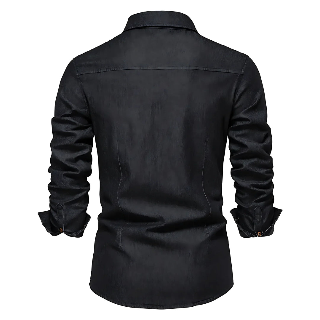 Chemise en denim de coton AdaptiveFit : Taillée pour l'homme