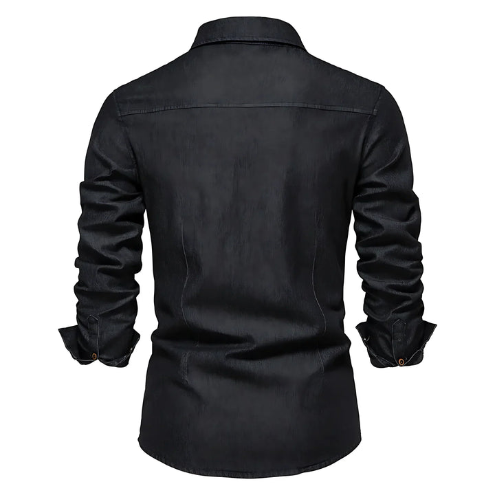 Chemise en denim de coton AdaptiveFit : Taillée pour l'homme