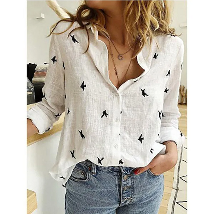 Charlotte | Chemise Lin Coton Élégante Femme