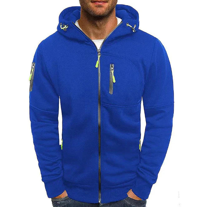 Terzo - Sweat à capuche zippé décontracté