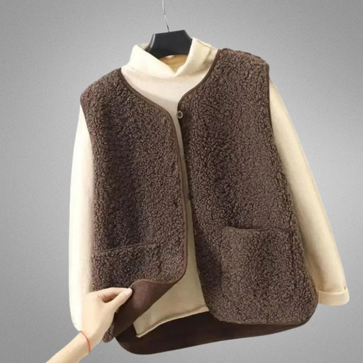 Gilet en laine d'agneau Portofina