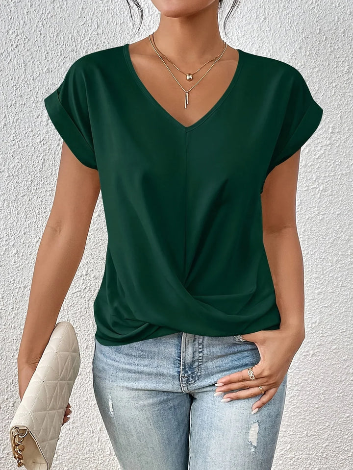 Michela™ | T-shirt décontracté avec encolure en forme de cœur