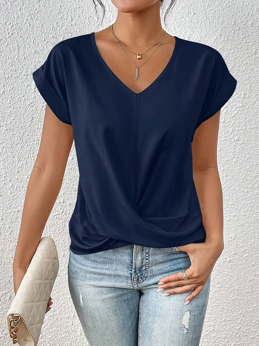 Michela™ | T-shirt décontracté avec encolure en forme de cœur