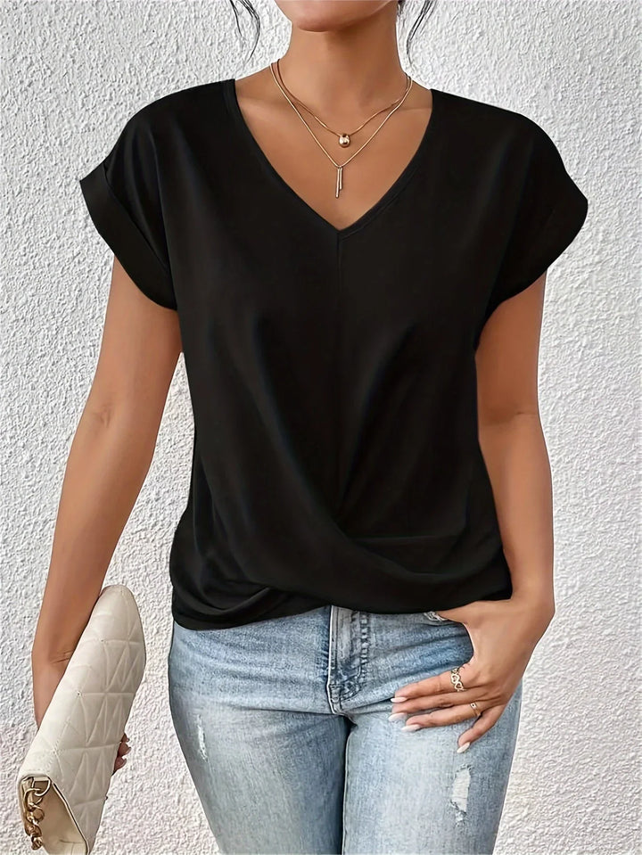 Michela™ | T-shirt décontracté avec encolure en forme de cœur
