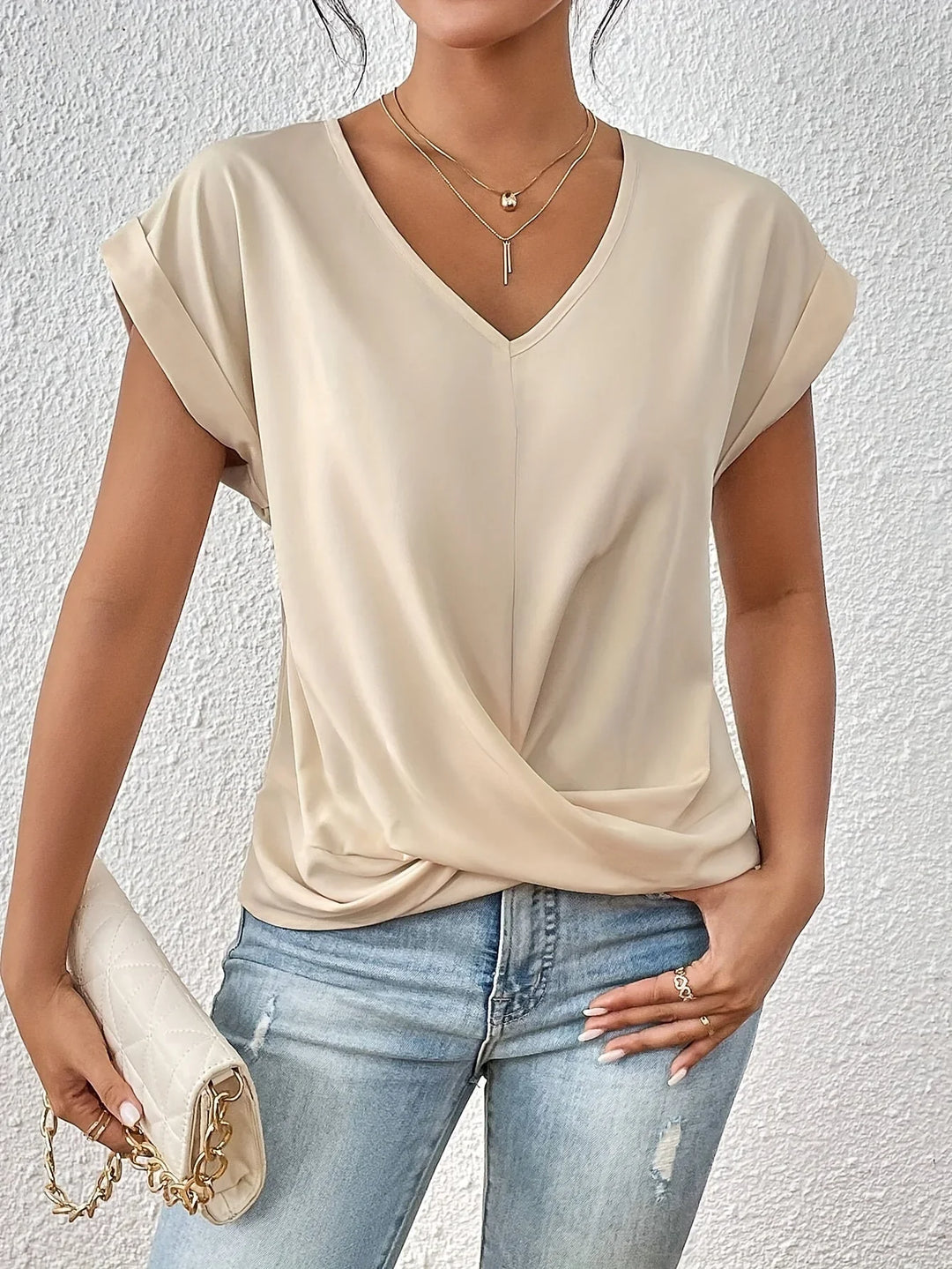 Michela™ | T-shirt décontracté avec encolure en forme de cœur