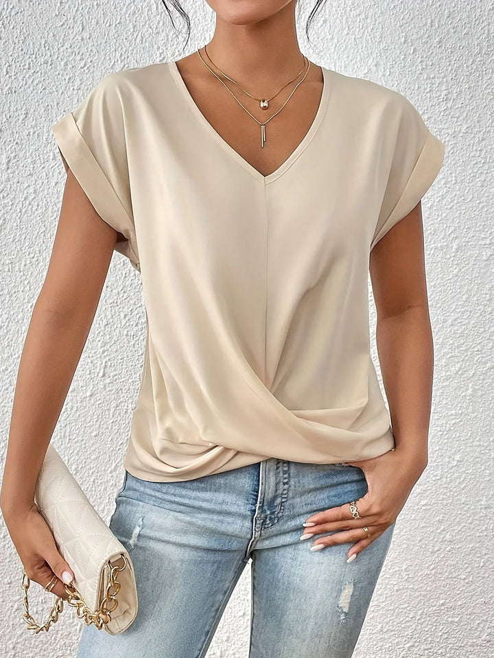 Michela™ | T-shirt décontracté avec encolure en forme de cœur