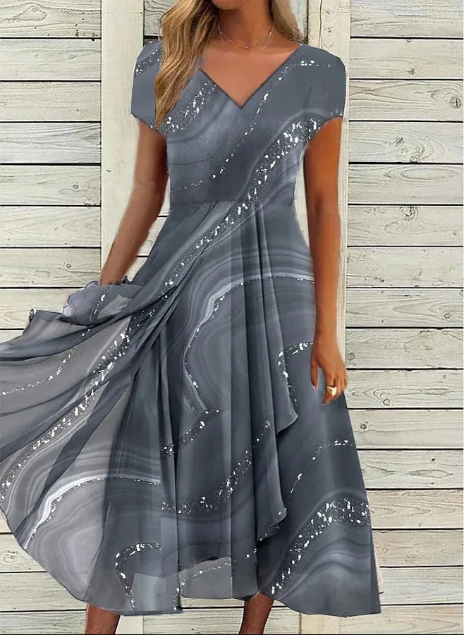 Ayana – Robe Midi à Col en V