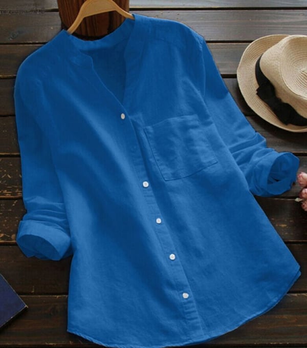 Avia™ - Chemise décontractée en coton lin