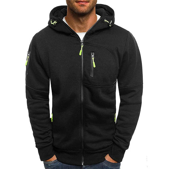Terzo - Sweat à capuche zippé décontracté