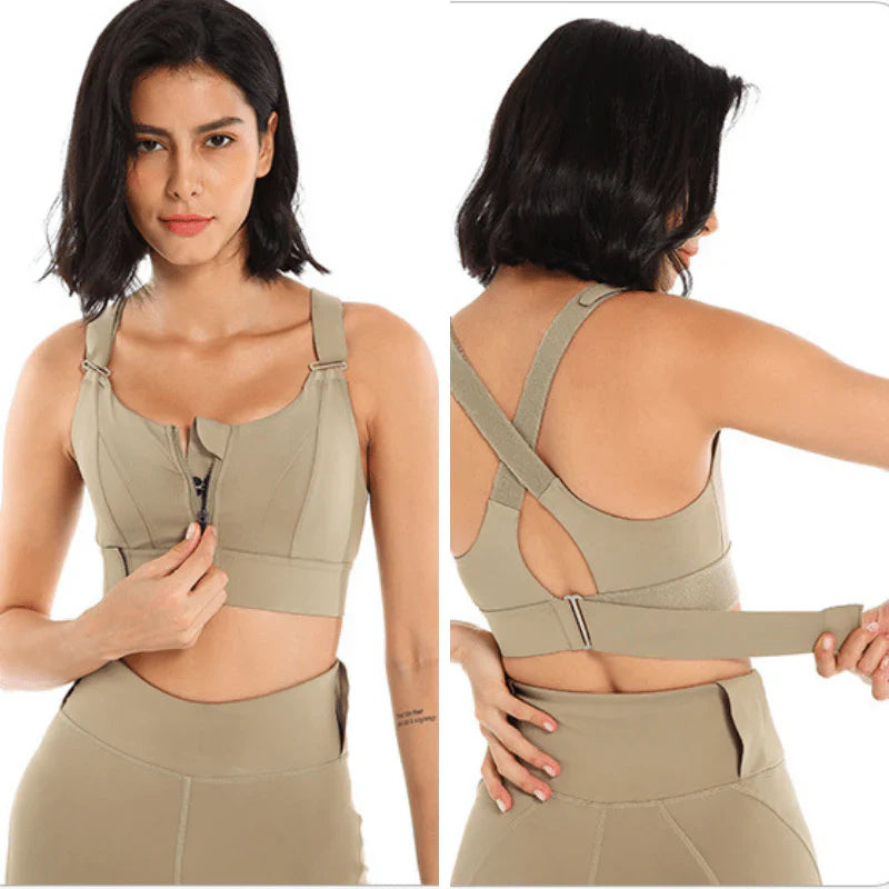 Soutien-gorge De Sport À Absorbeur De Chocs À Haute Résistance À L'impact Avec Bretelles Réglables
