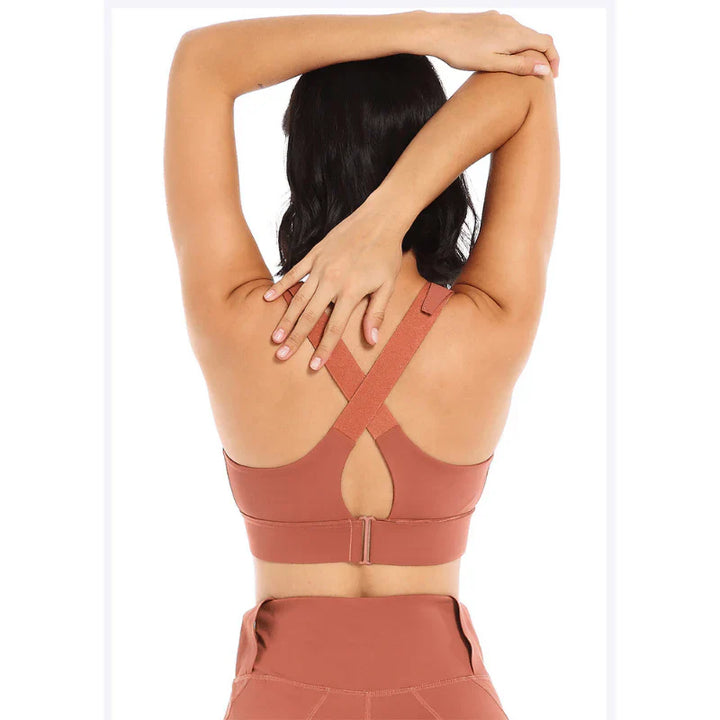 Soutien-gorge De Sport À Absorbeur De Chocs À Haute Résistance À L'impact Avec Bretelles Réglables