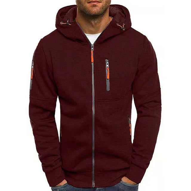 Terzo - Sweat À Capuche Zippé Décontracté