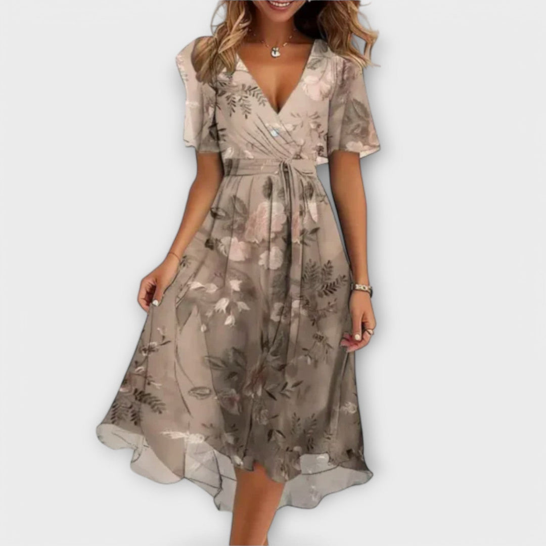 Ariane™ | Robe féminine à col en V