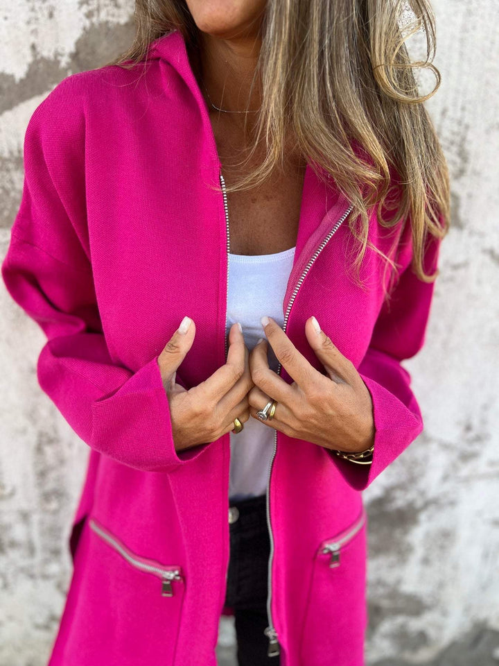 Sofia | Cardigan zippé à manches longues
