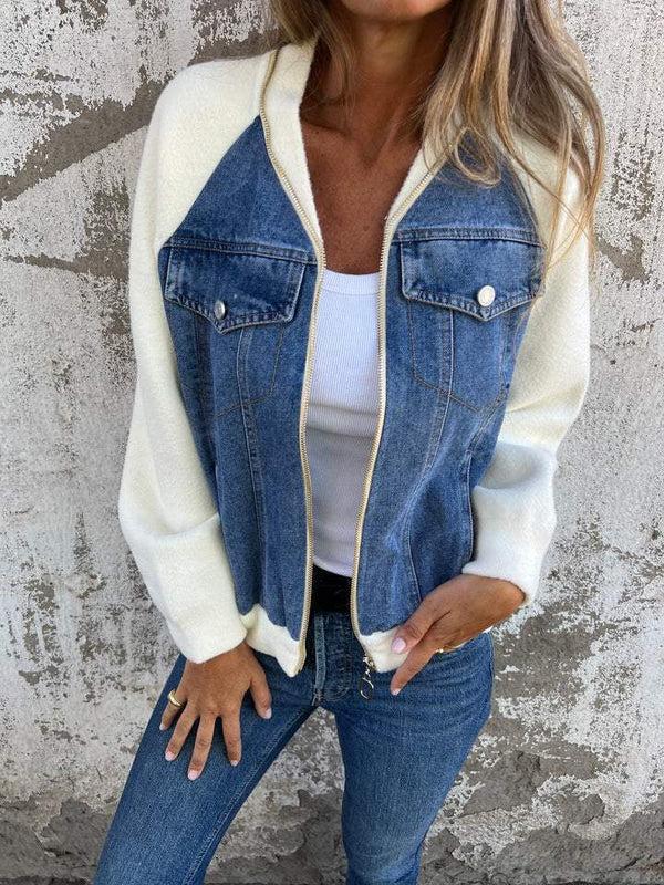 OLIVA™ - VESTE MODERNE AVEC DENIM