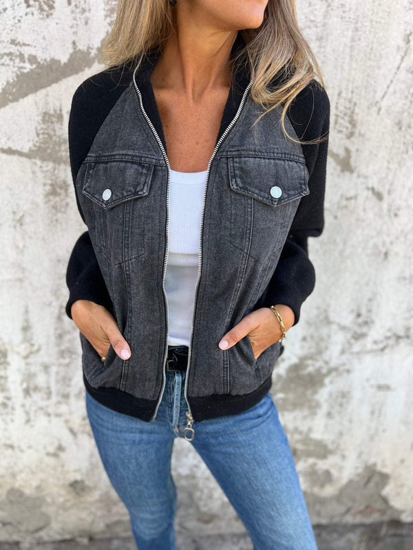 OLIVA™ - VESTE MODERNE AVEC DENIM