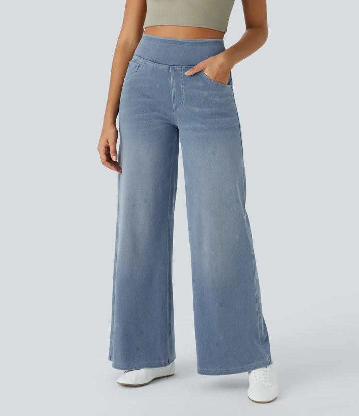 Evie | Pantalon confortable à taille haute et élastique
