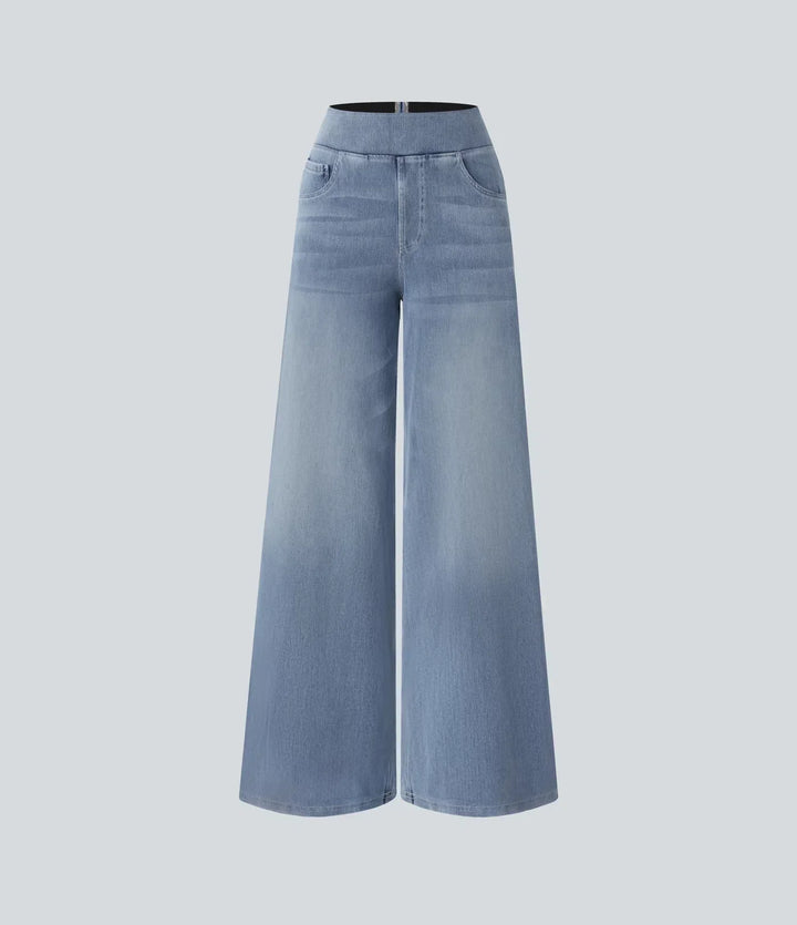 Evie | Pantalon confortable à taille haute et élastique