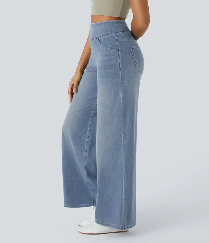Evie | Pantalon confortable à taille haute et élastique