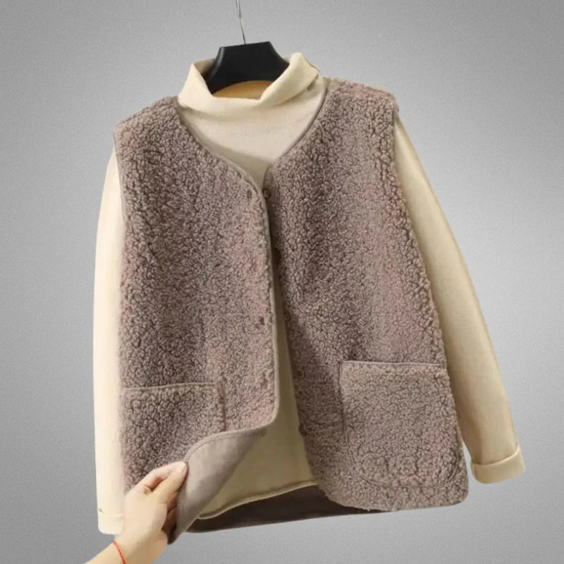 Gilet en laine d'agneau Portofina
