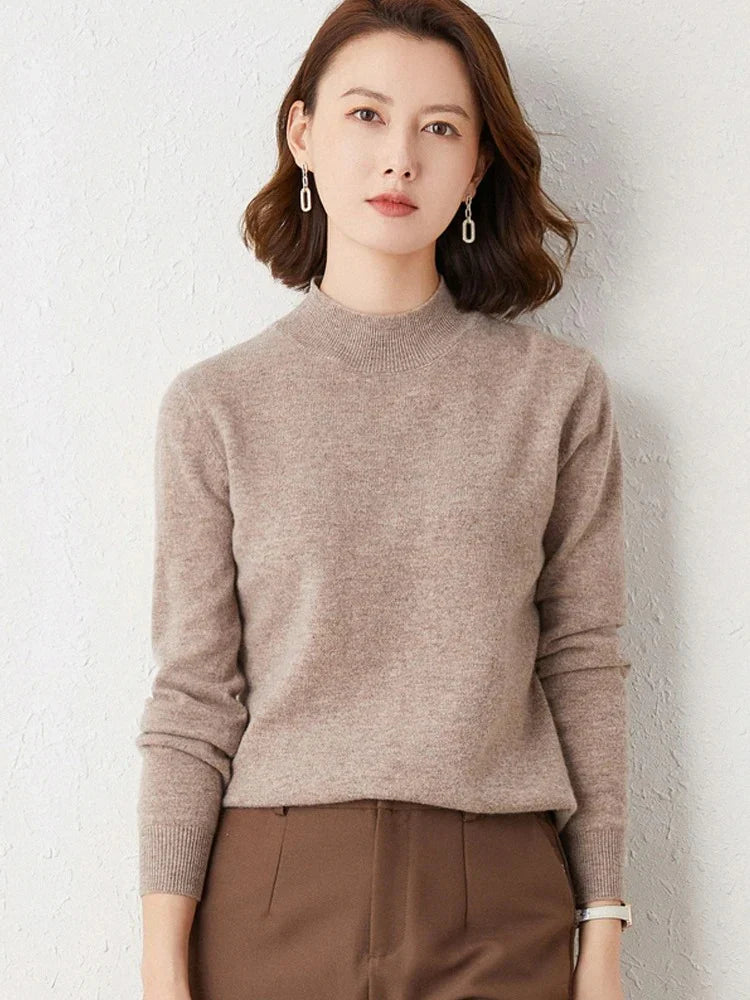 SoftLuxe | Pull à col roulé en cachemire pour femmes