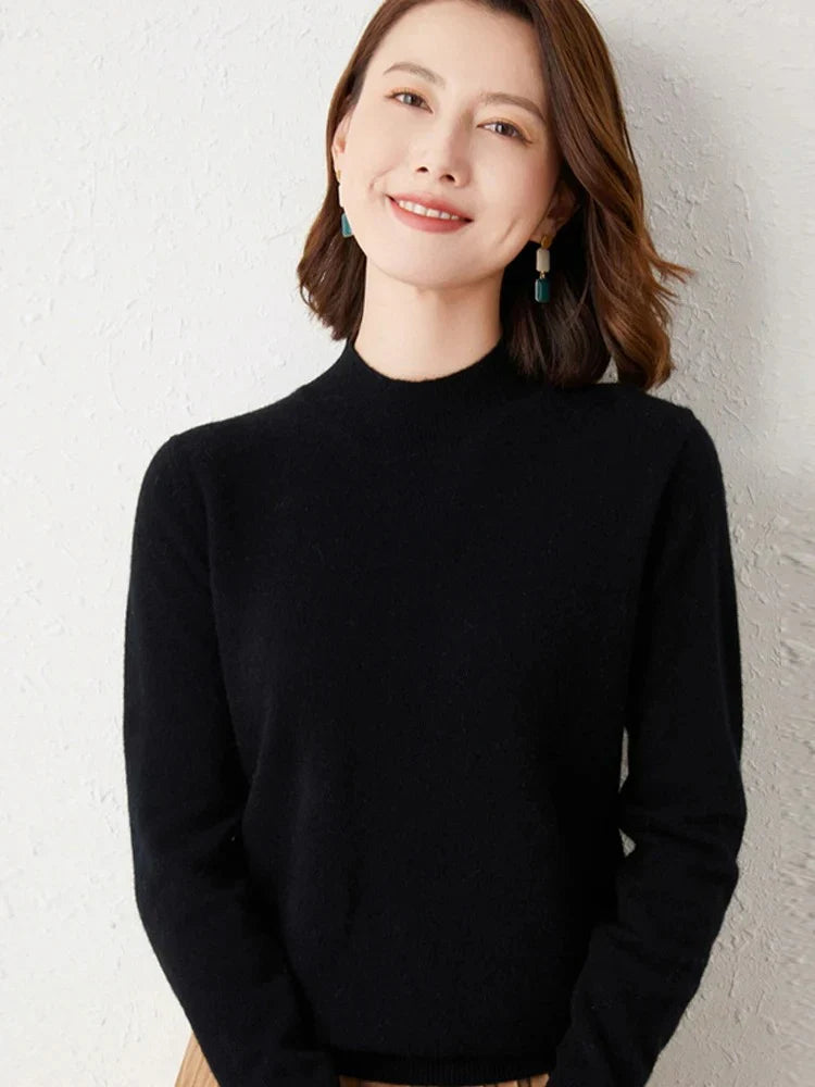 SoftLuxe | Pull à col roulé en cachemire pour femmes