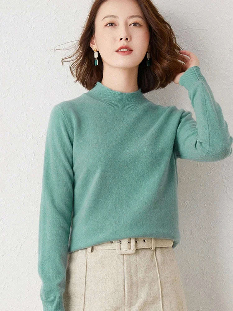 SoftLuxe | Pull à col roulé en cachemire pour femmes
