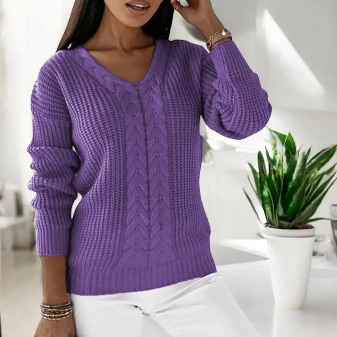 Elin - Pull tricoté classique