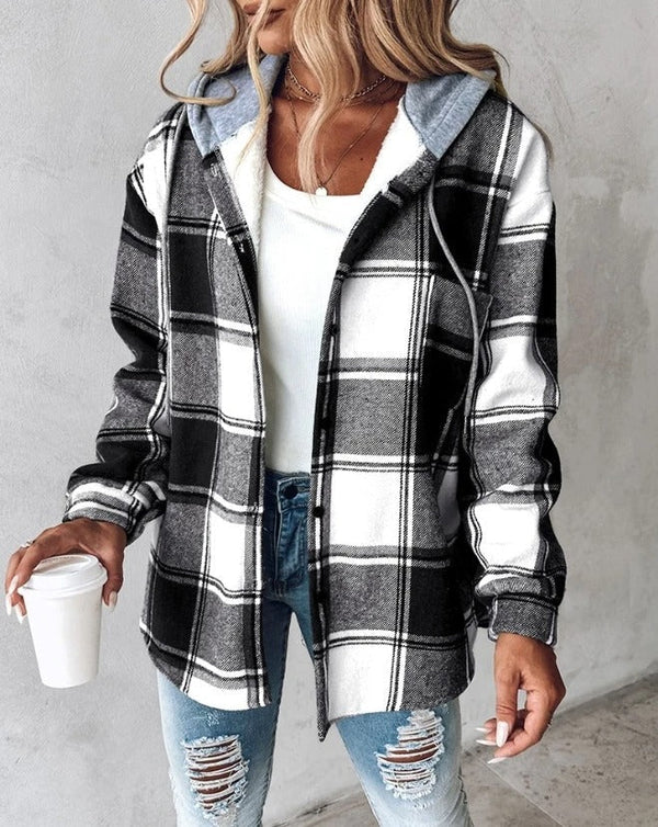 LANA™ | Gilet pull-over à carreaux